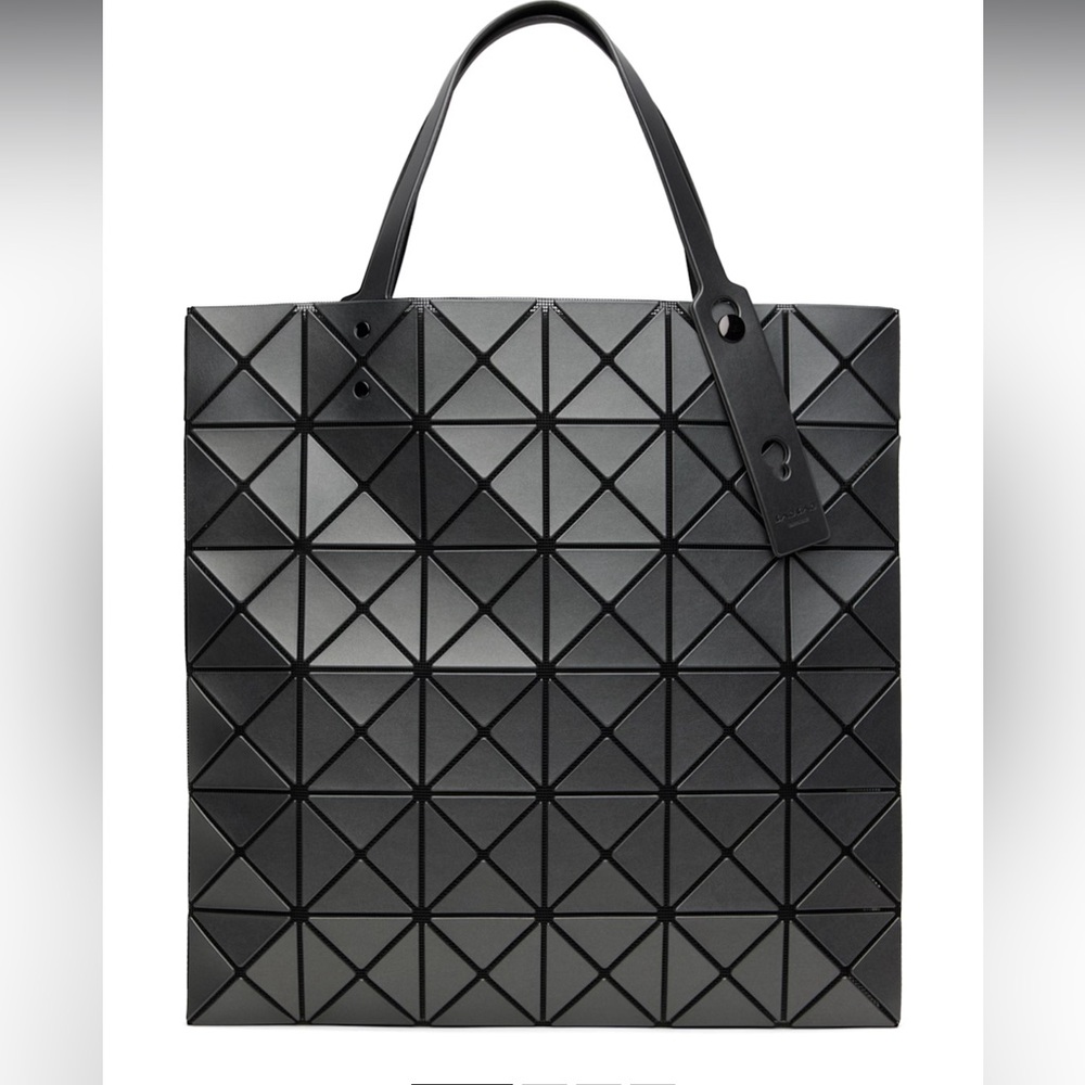 BAO BAO ISSEY MIYAKE Gray Lucent Metallic Tote